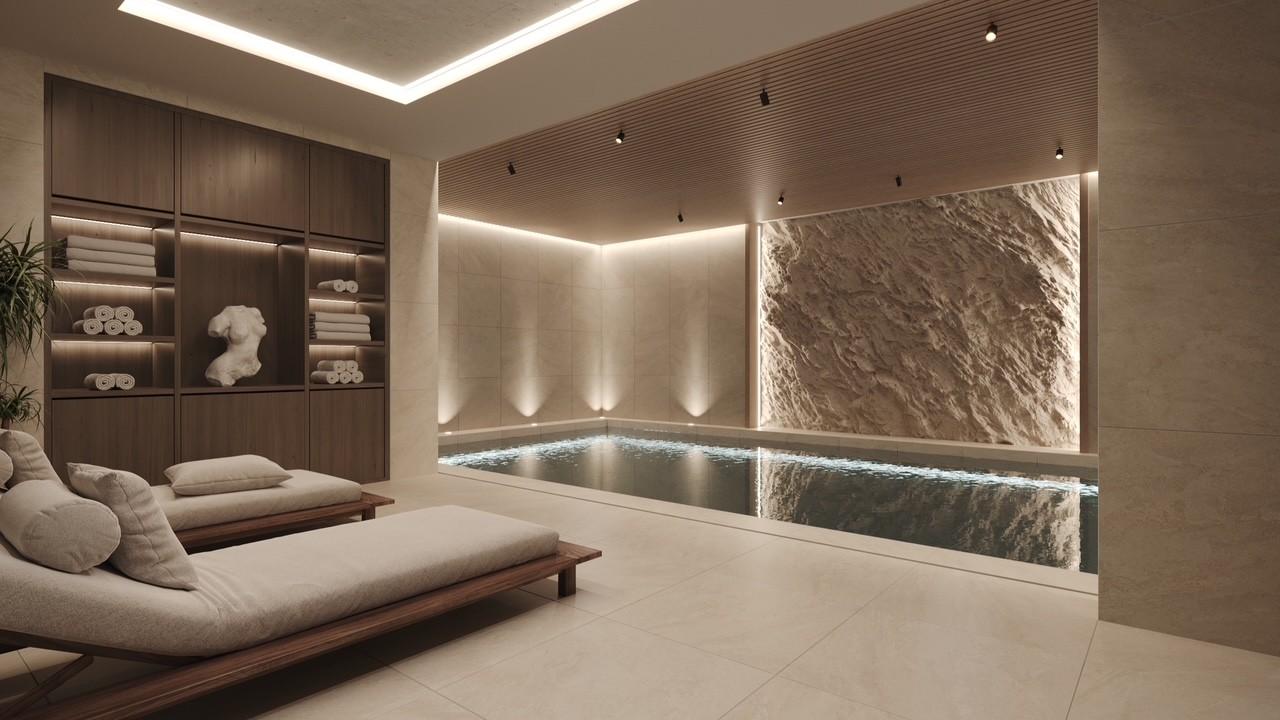Spa-avdeling med basseng & trimrom